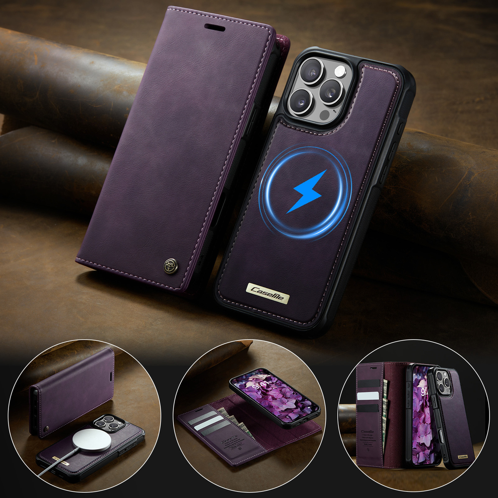 Чехол-кошелек CaseMe 2 in 1 MagSafe iPhone 16 Pro