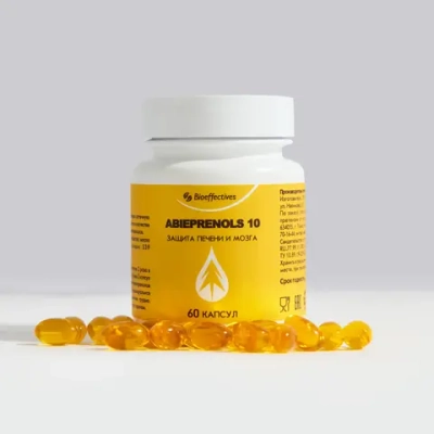 Концентрат полипренолов "Абипренолы 10". Поддержка здоровья печени и сердца.
