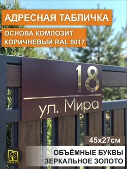Адресная табличка на забор