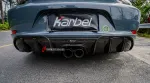 Карбоновый диффузор заднего бампера для Porsche 718 Boxster/Cayman 982 2016+ Порше