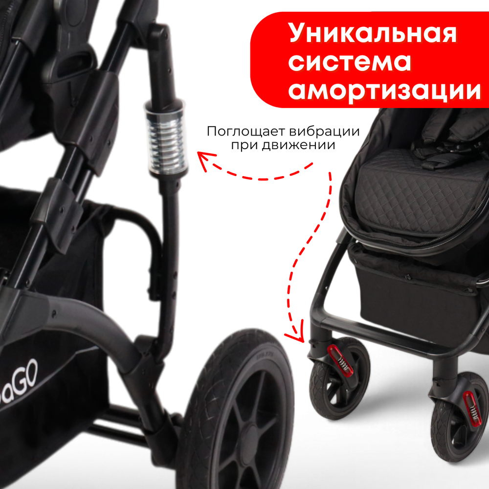 Коляска трансформер BubaGO Zoom 3в1