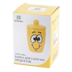 Банка для сыпучих продуктов (конус) " " d=9,5см. h=16см. v=550мл. (керамика)