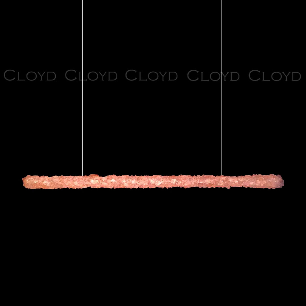 Подвесной светильник Cloyd EDEL-D P1 / шир. 120 см - кварц - хром (арт.12543)