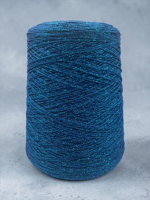 Бобинная пряжа Cotton Lurex (Blu)