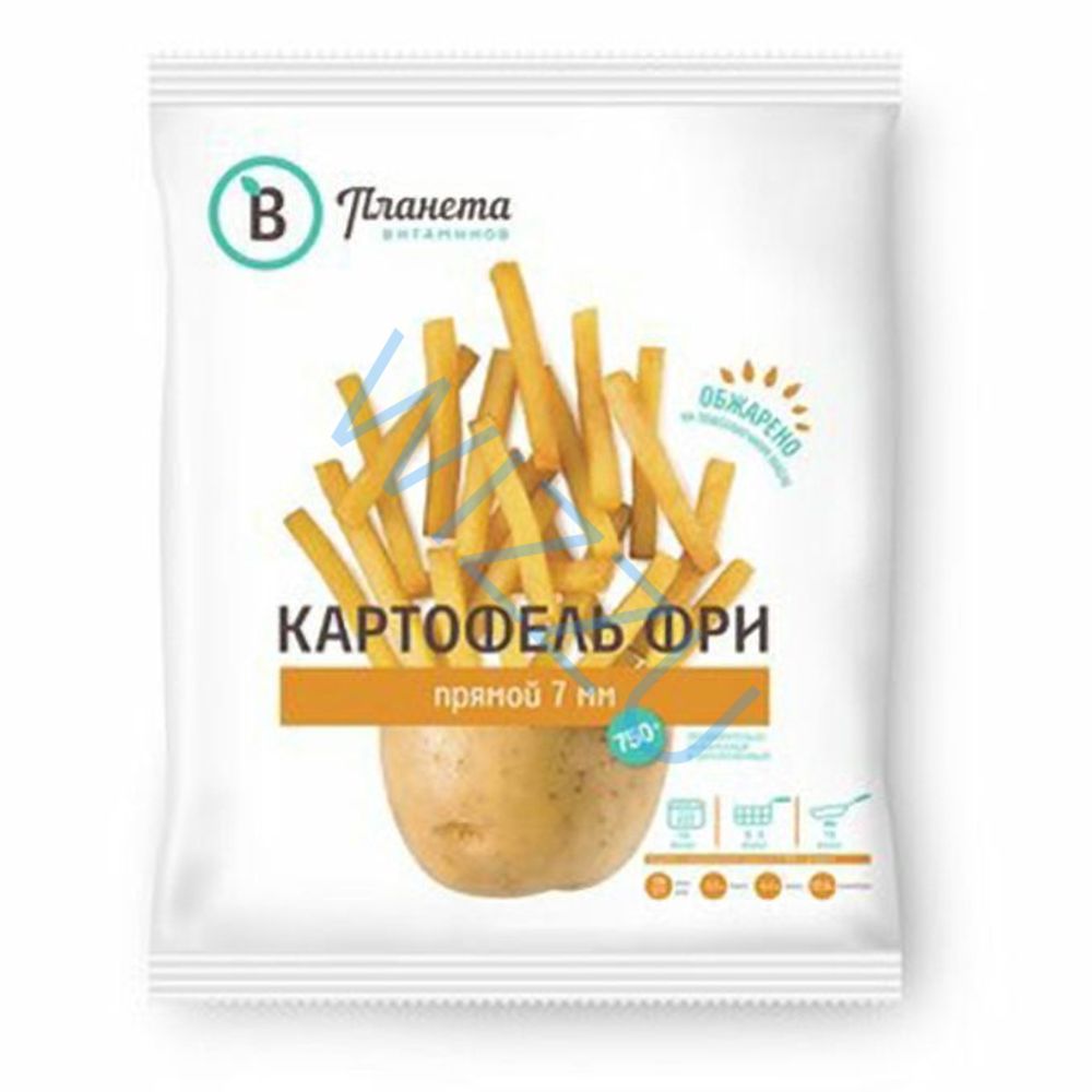Картофель фри волнистый, Планета Витаминов, 750 г, (12)