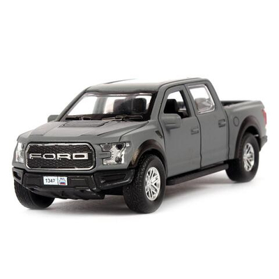 Модель ин. мет. "Ford F150 Raptor soft" 12 см, двери, багаж, серый F150RAP-12FIL-GY (Технопарк)