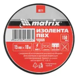 Изолента ПВХ, 15 мм х 10 м, черная, 150 мкм Matrix — фото 5
