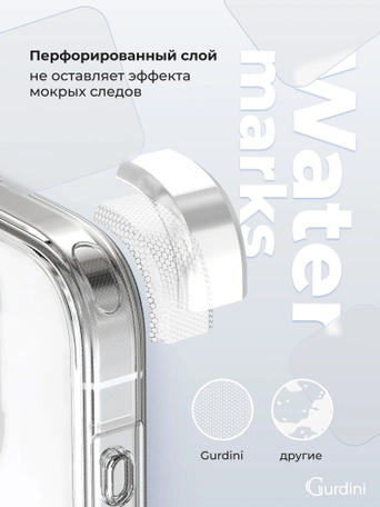 Чехол накладка iPhone 15 Pro 6.1" Gurdini Alba Series Protective with Magsafe Clear