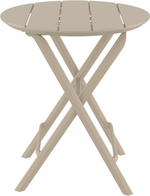 Стол пластиковый складной Siesta Contract Helen Folding Table Ø60, бежевый