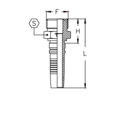 Фитинг DN 32 ORFS (Ш) 1.11/16 Interlock
