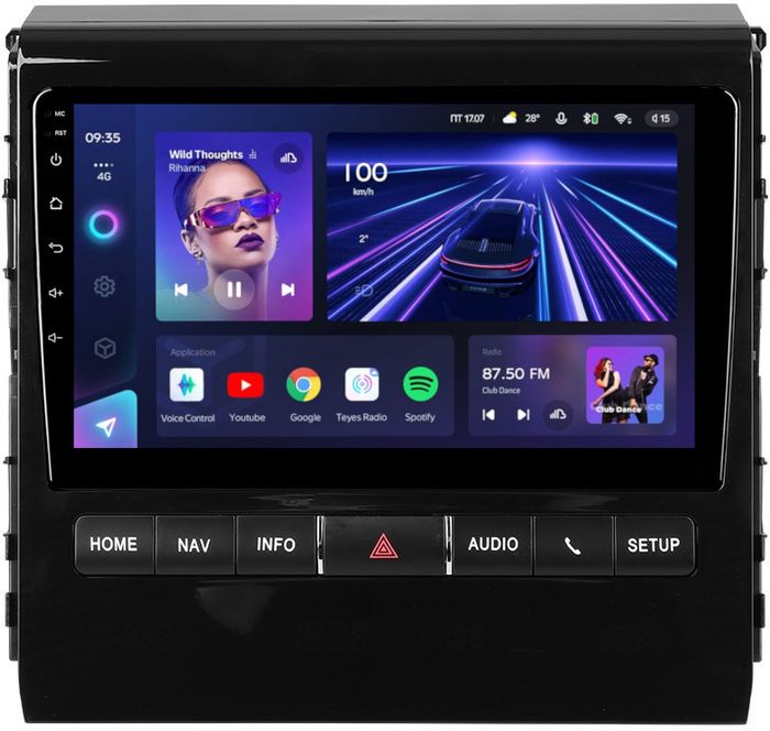 Магнитола для Toyota Land Cruiser 200 2015-2021 (с JBL и 360, рамка тип 1) - Teyes CC3L монитор 9" IPS на Android 10, CarPlay, 4G SIM-слот