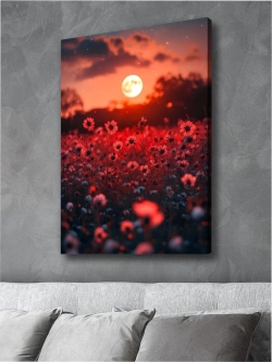 Картина Алое ослепление на стену 50x70см 1шт.