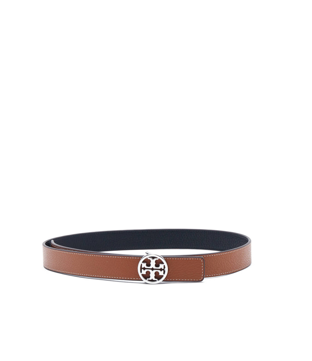двусторонний кожаный ремень TORY BURCH - коричневый(56643)