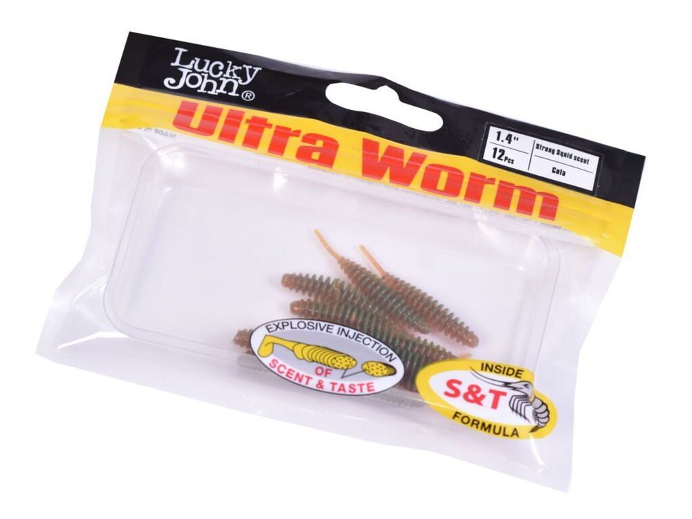 Слаги съедобные LJ Pro Series TRICK ULTRAWORM 1,4in (3,5 см), цв. PA16, 12 шт.