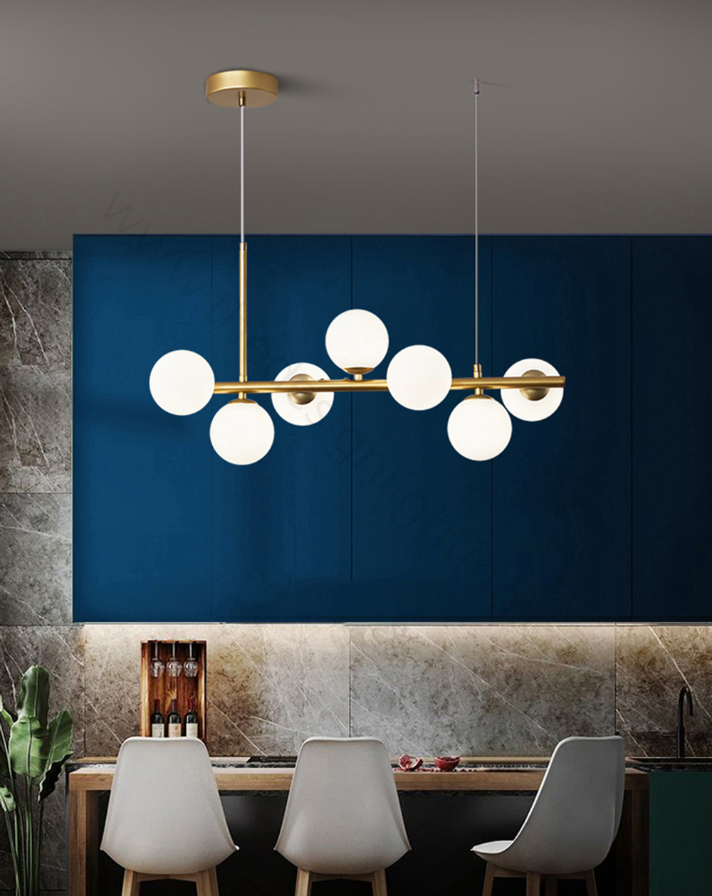 Pendant design lamp    (Black)Xietun