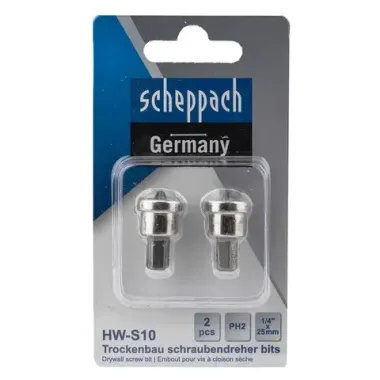Бита с ограничителем PH2 1/4''х25мм (2шт./комп.) Scheppach Sch-HW-S10