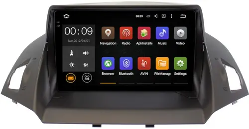 Магнитола для Ford Kuga 2011-2019 (рамка без зазоров) - AIROC 2K RX-1716 Android 13, Быстрая, QLed+2K, CarPlay, SIM-слот
