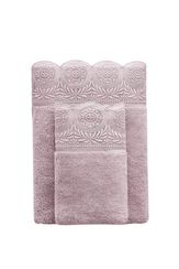 QUEEN полотенце махровое с кружевом  Soft Cotton