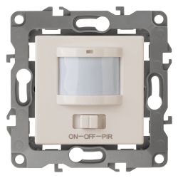 12-4104-02 ЭРА Датчик движения 3-проводной, 180-240В, 400Вт, IP20, Эра12, слоновая кость | Эра 12