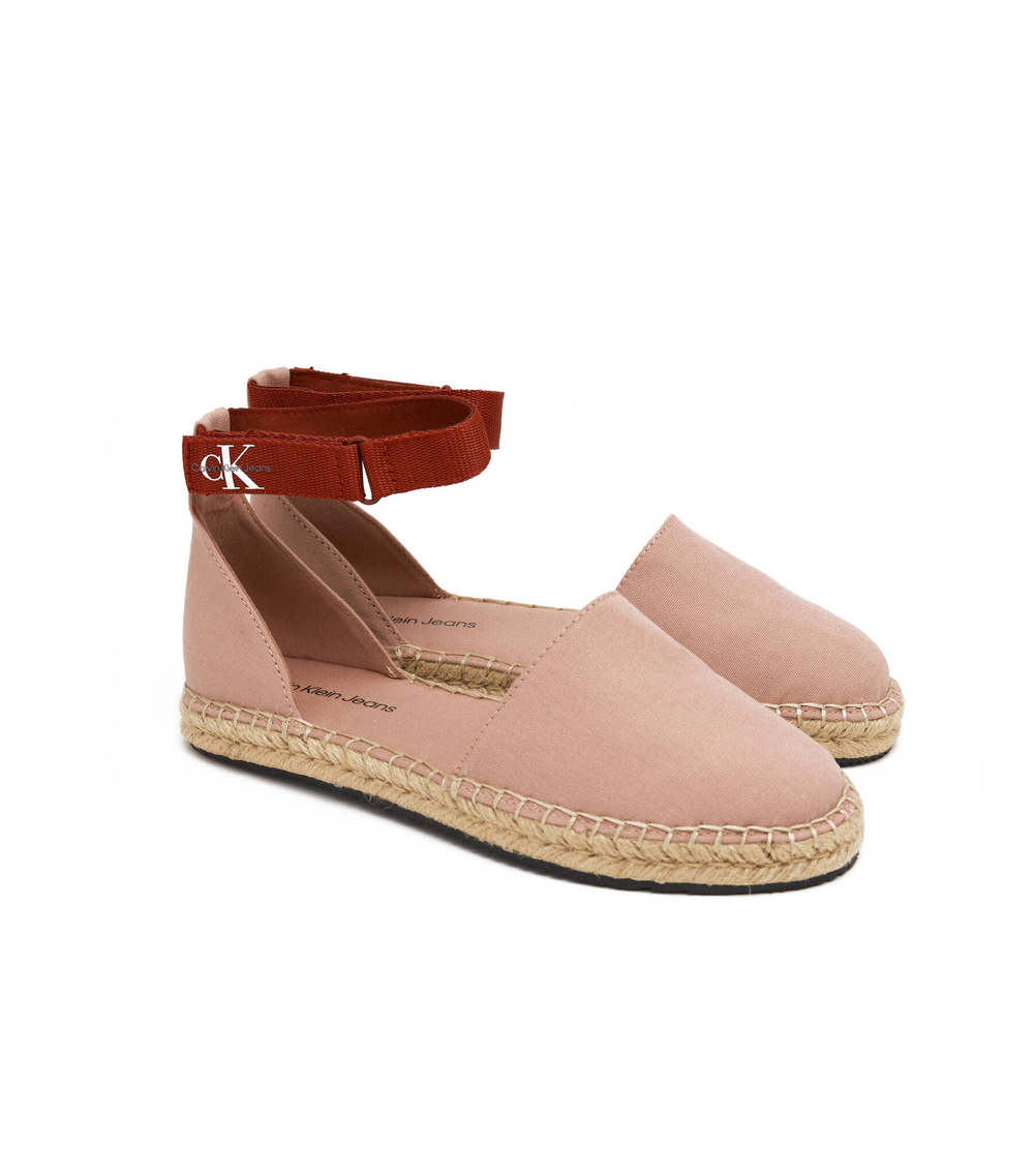 Эспадрильи Ankle CALVIN KLEIN JEANS - пудро-розовый(YW0YW01027)