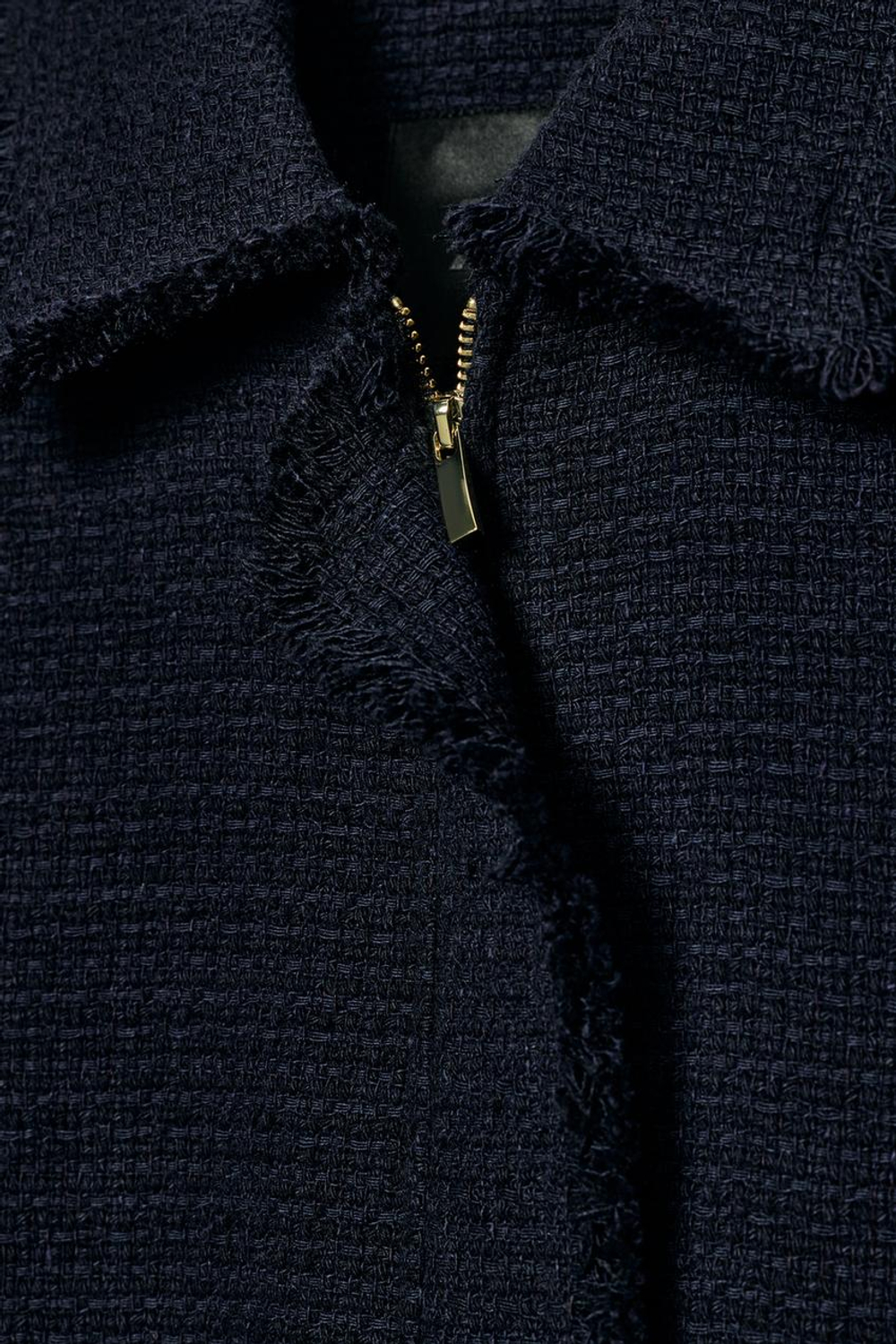 ZARA КУРТКА С КАРМАНАМИ — ZW COLLECTION, МОСРКОЙ СИНИЙ