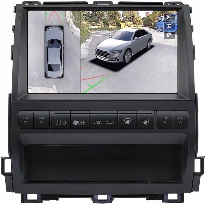 Магнитола для Lexus GX470 J120, Toyota Land Cruiser Prado 120 (любая комплектация, рамка тип 3) - Teyes CC3-2K-360 на Android 10, Быстрая, 2K QLED, CarPlay, 4G SIM-слот, 4 камеры в комплекте