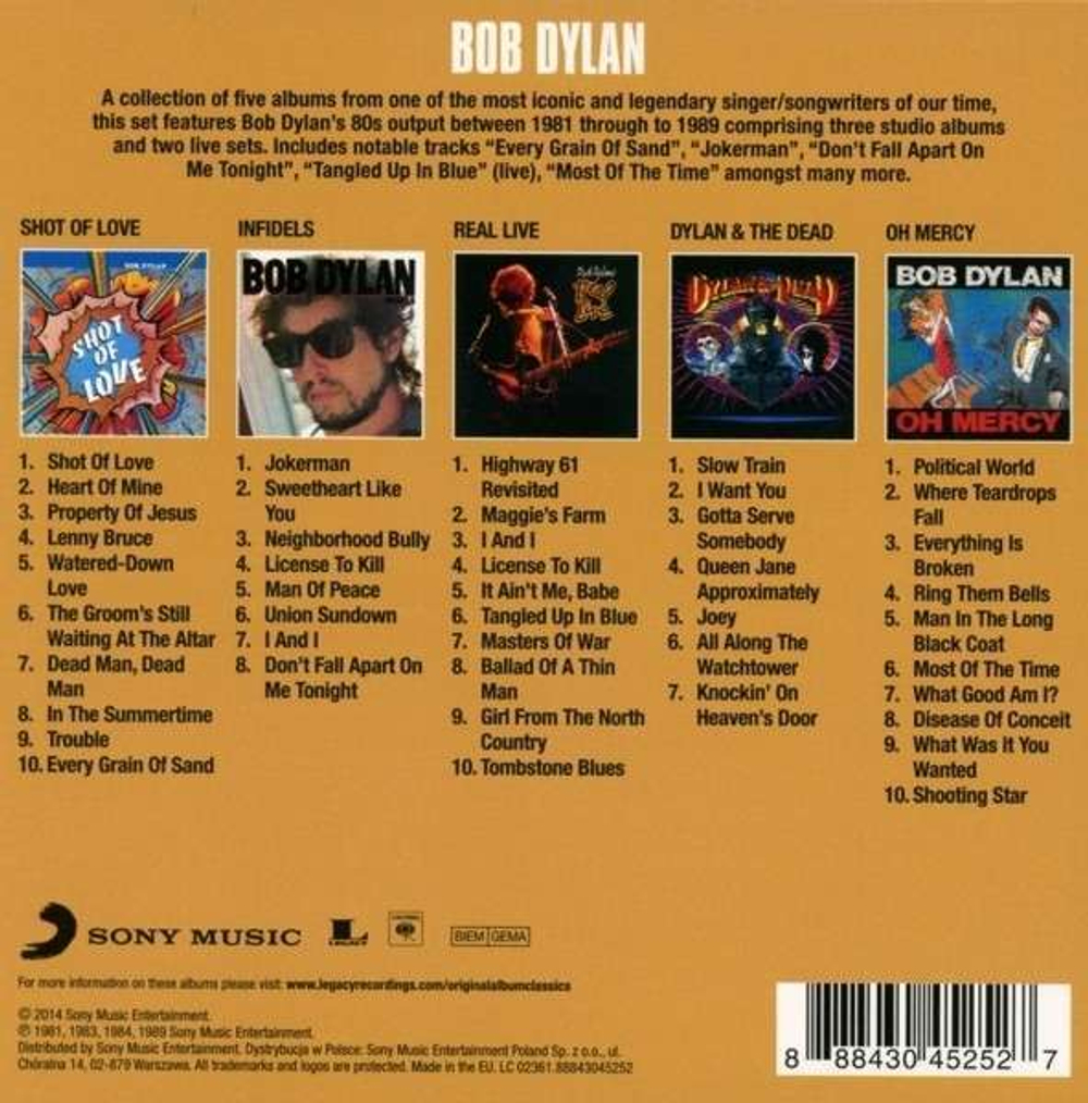Bob Dylan / Original Album Classics (5CD)