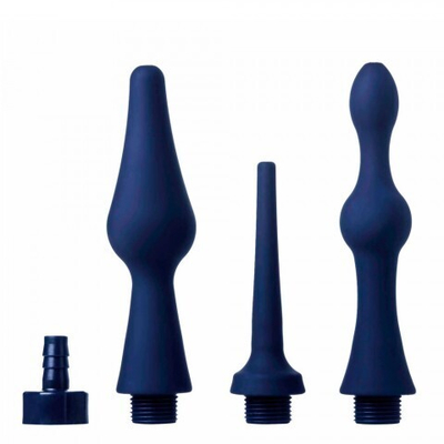 Комплект универсальных насадок для анального душа CleanStream Universal 3 Piece Silicone Enema Attachment Set, 3 шт