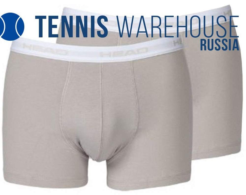 Мужские спортивные боксеры Head Mens Boxer 2Pack - серый