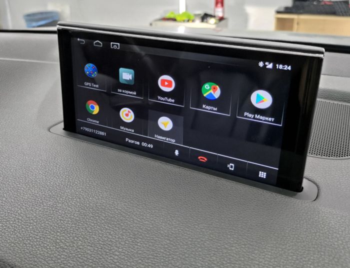 Магнитола для Audi Q7 2016-2018 3G - RDL-8807 монитор 9" на Android 12, Быстрая, CarPlay, 4G SIM-слот