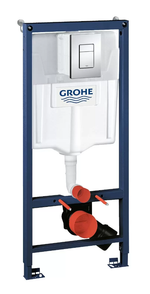 Инсталляция Grohe Rapide SL 38721001 клавиша смыва хром глянцевый