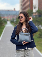 Сумка Hermes из кожи крокодила 25 см
