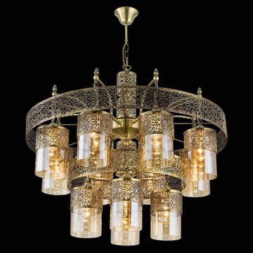 Люстра подвесная 12*E27 CL467193 бронза Эмир Citilux