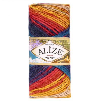 Пряжа Alize (Ализе) Burcum Batik / уп.5 мот. по 100 г, 210м, 4340 A