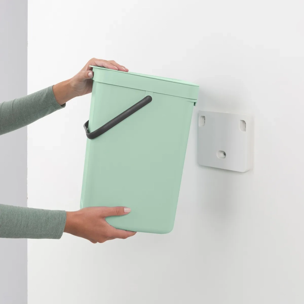 Brabantia Контейнер для мусора Sort & Go 12л для сортировки Jade Green 211829