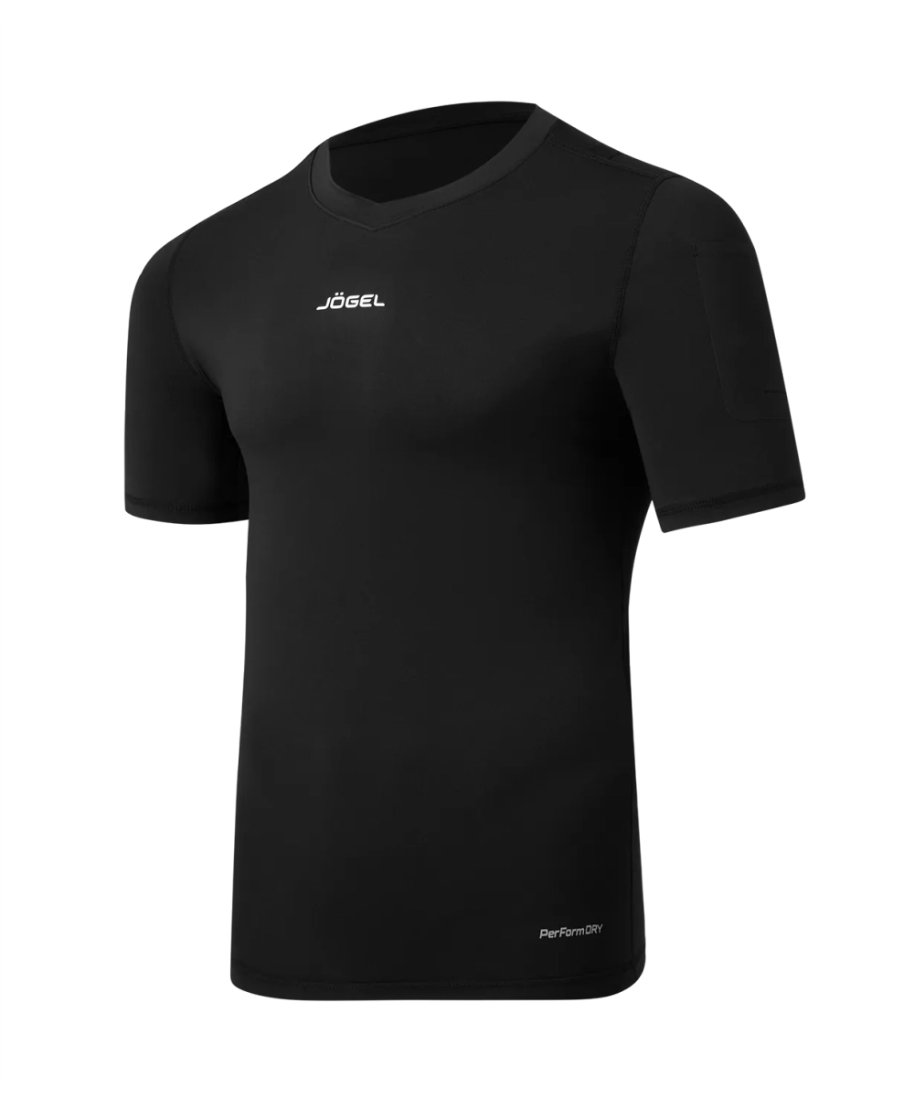 Футболка компрессионная судейская PerFormDRY Referee Baselayer Tee SS, черный