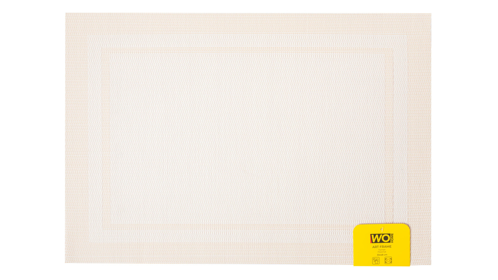 Салфетка подстановочная 33х48см Wo Home Art Frame кремовая