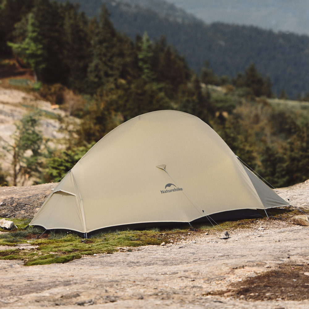 Палатка Naturehike Cloud Up Pro Si 1-местная, алюминиевый каркас, сверхлегкая, хаки, CNK2350WS020-S1