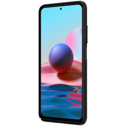 Тонкий чехол от Nillkin для Xiaomi Redmi Note 10 и Poco M5s, серия Super Frosted Shield черного цвета