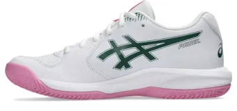 Женские кросовки для Padel Asics Gel-Dedicate 9 Padel - white/jewel green