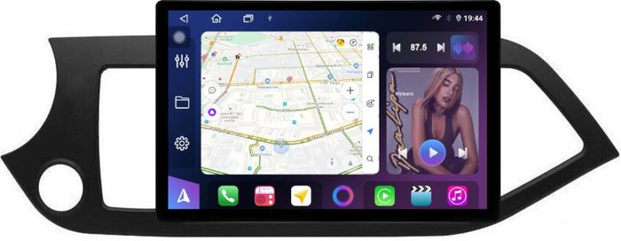 Магнитола для KIA Picanto 2 2011-2017 - FarCar BX877 монитор 13" 2K QLED на Android 13, Быстрая, CarPlay, 4G SIM-слот