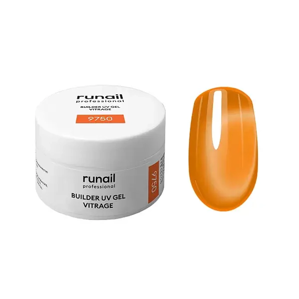Гель витражный BUILDER UV GEL Vitrage,RuNail №9750