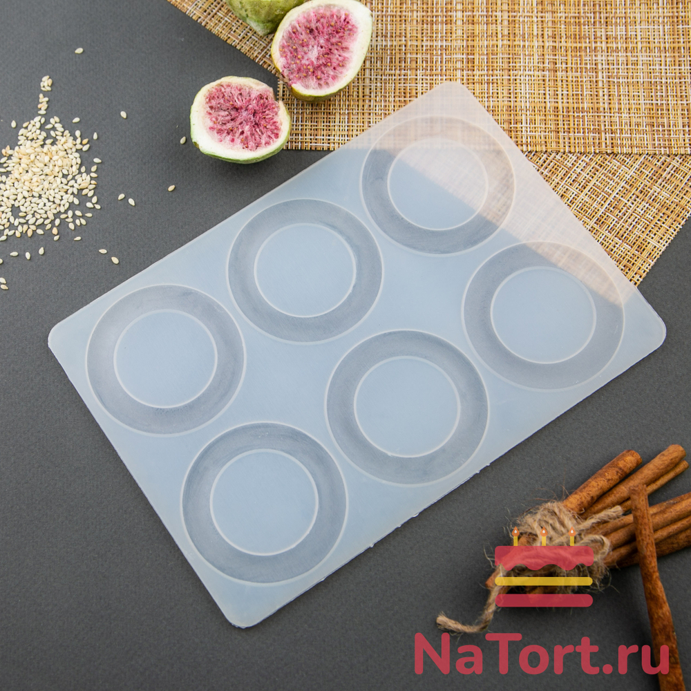 Силиконовый мат для отливки шоколада «Кольцо»
