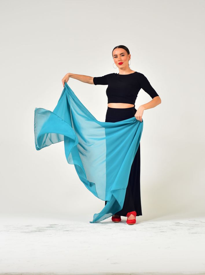 Шаль для восточных танцев Dance Every Wear SM7907 155, морская волна