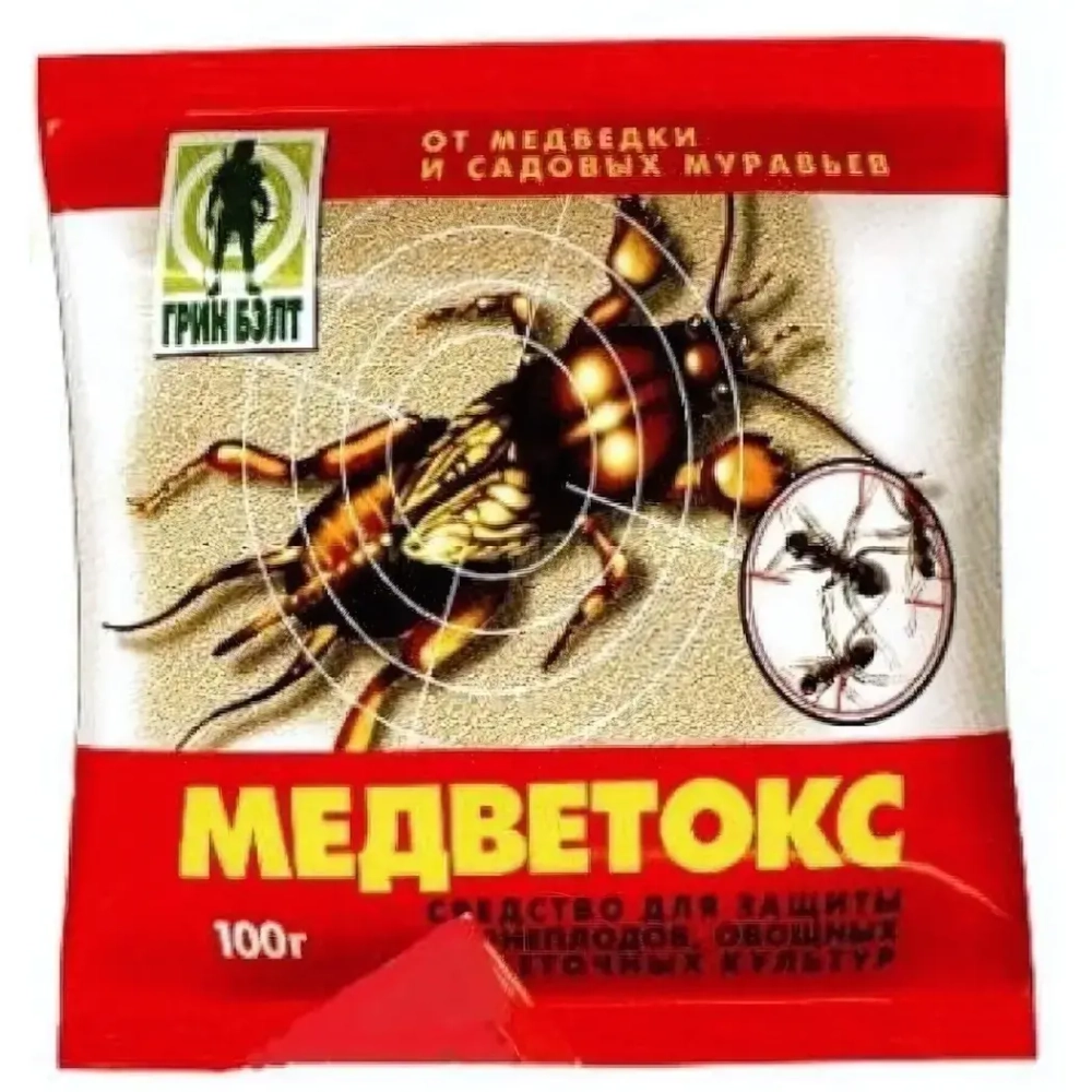 Средство от насекомых-вредителей Медветокс пак. 100 г (50) ТЭ
