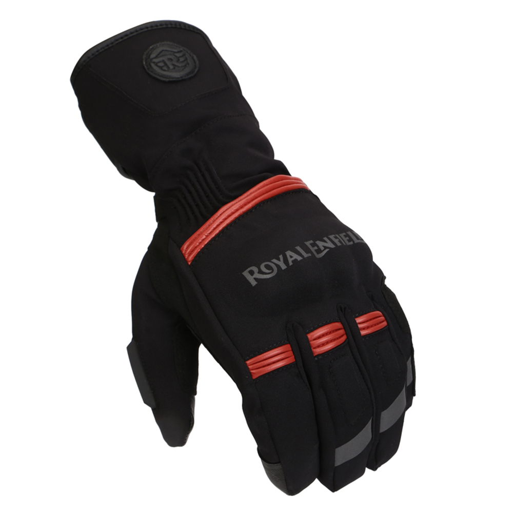 Перчатки мужские Royal Enfield, цвет - черно-красный, размер - XL, арт. RRGGLN000084 (GLAW20007BLACK & RED)
