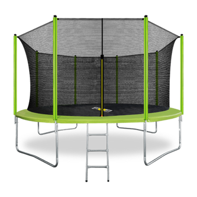 ARLAND Батут 14FT с внутренней страховочной сеткой и лестницей (Light green)