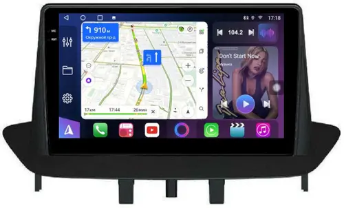 Магнитола для Renault Fluence/Megane 2009-2017 - FarCar S500-TS18 монитор 9.5" QLED на Android 14, CarPlay, 4G SIM-слот