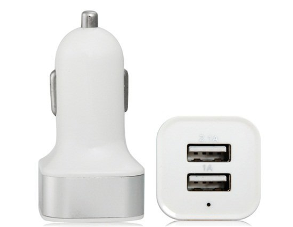 Автомобильное зарядное устройство (АЗУ) iPhone/iPad на 2 USB