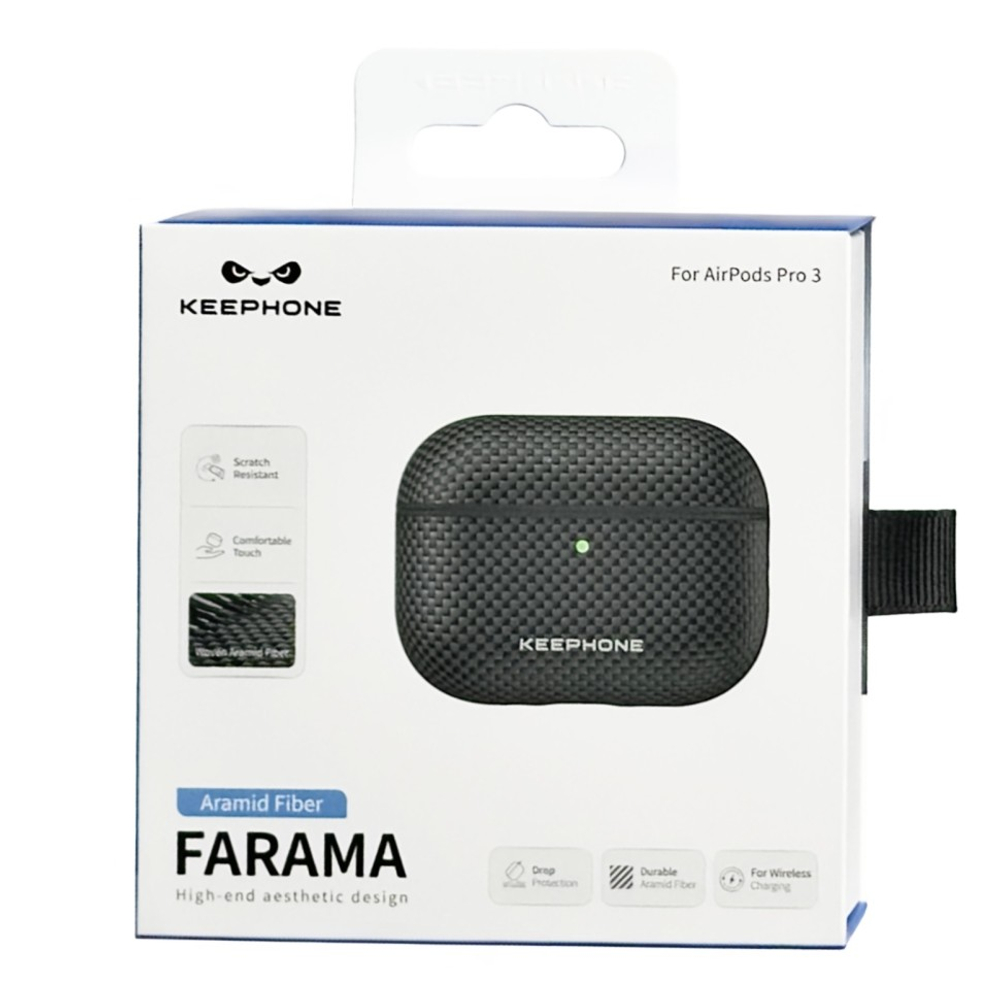 Чехол для Airpods Pro 3 Keephone Farama (Norra) (KPFRAPP3JBK) черный